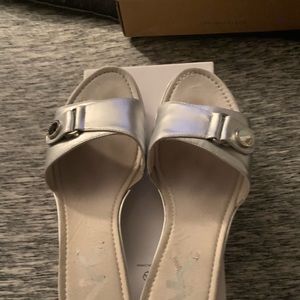 Silver Anne Klein sandals